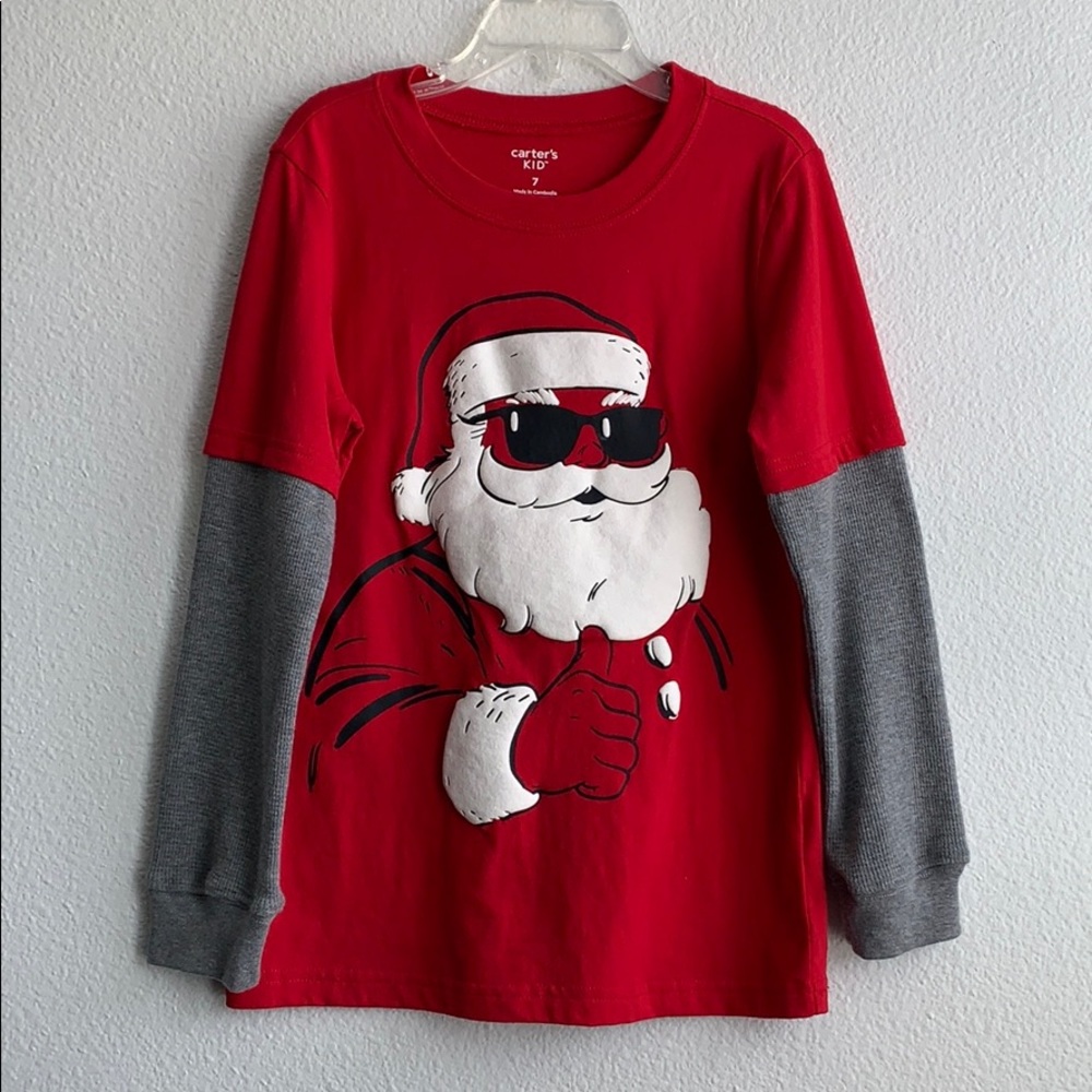Boy’s Cool Santa Longsleeve Tee